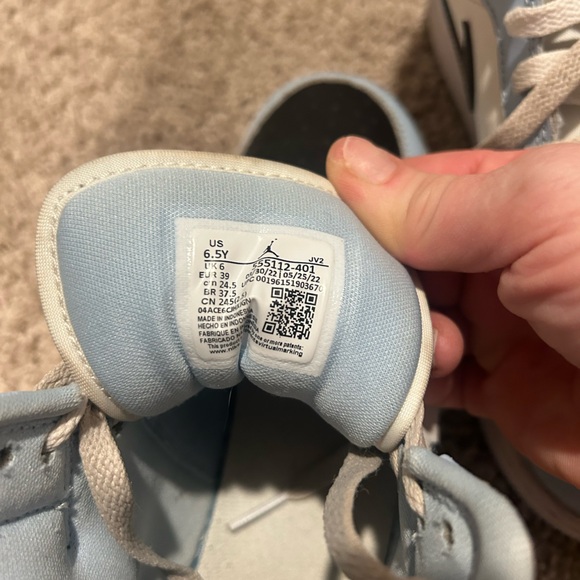 DEAL!! NIKE High Dunks in NC BABY BLUE! big kids size 6.5Y - Picture 4 of 5